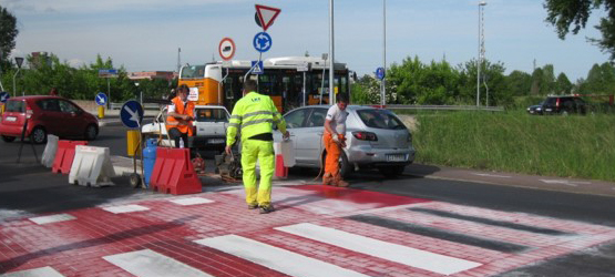 Application of bicycle crossing