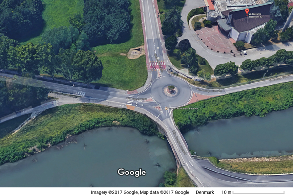 Fußgängerübergang auf Google Maps