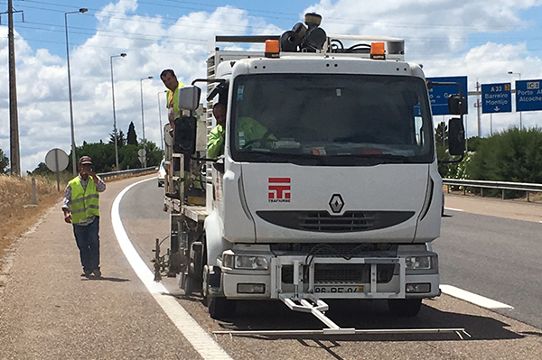 Erneuerung auf der Autobahn